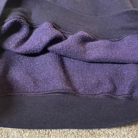 Medium Dark Purple University Cork College quarter zip sweatshirt - Picture 6 of 6